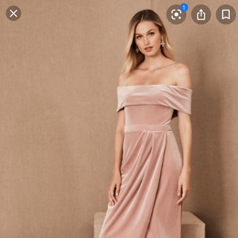 BHLDN Edison velvet dress.
